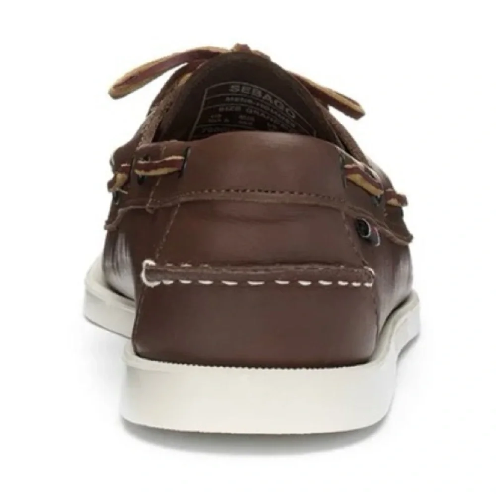 Sebago Men's “Portland” Brown Leather Dockside’s Boat Shoes Multiple Sizes